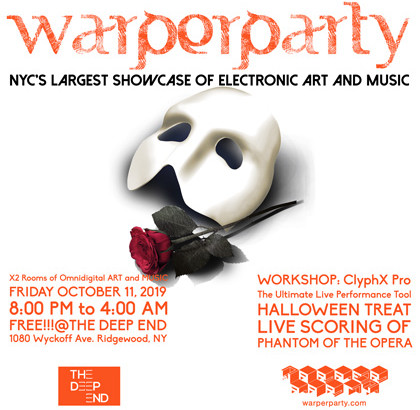 WARPER PARTY October 11th, 2018 @ The DEEP END